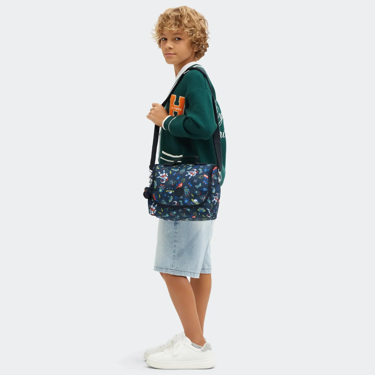 Kipling New Kichirou lunchtas Space Game Groot met print