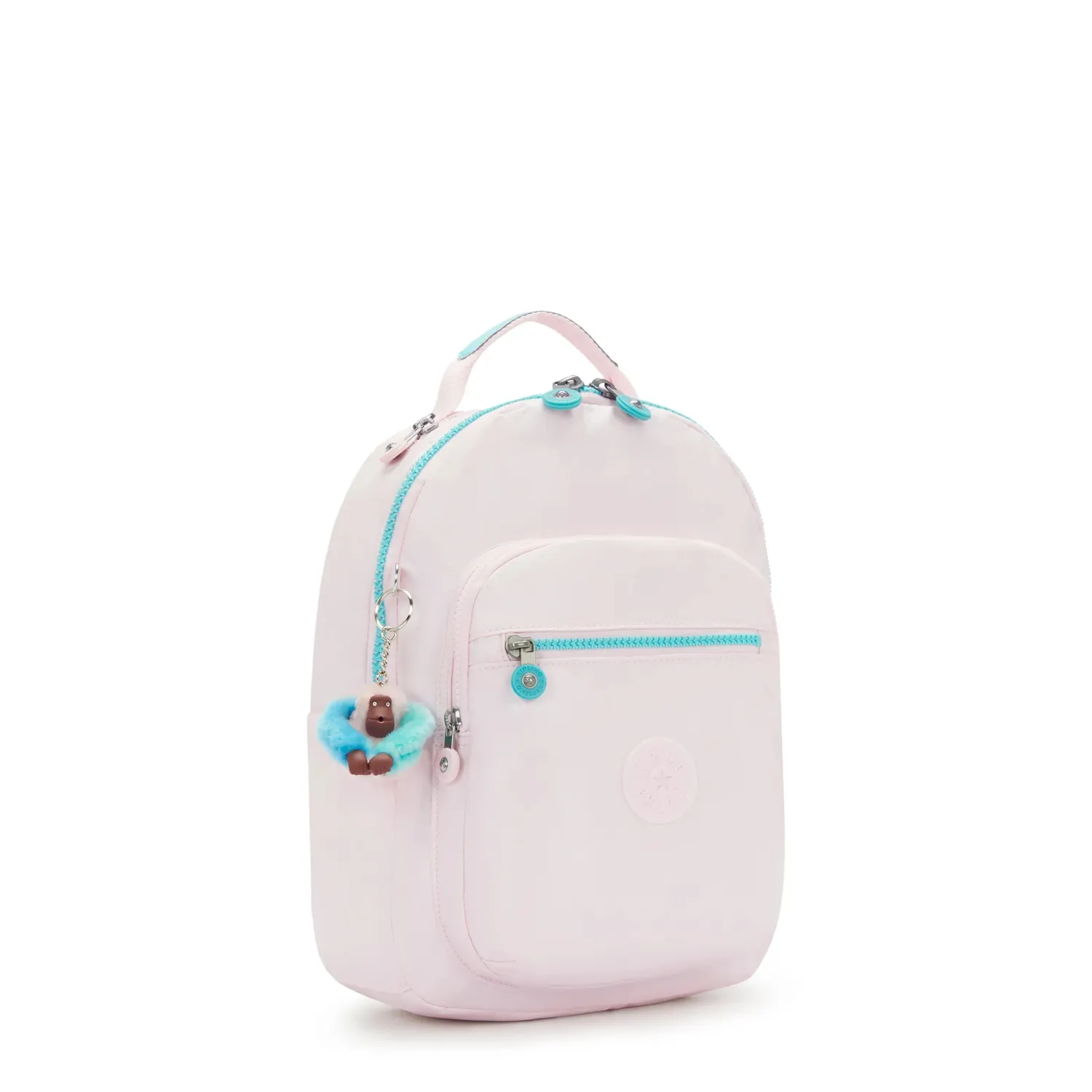Kipling Seoul S kleine rugzak Sea Pink Metallic waterafstotend