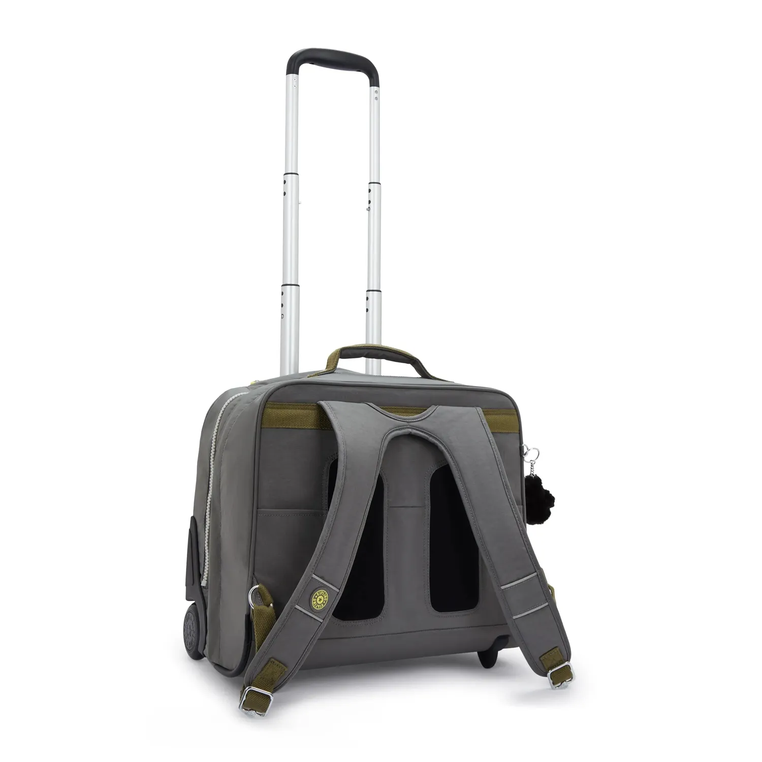 Kipling Giorno rugzak Back to Grey groot wielen laptop