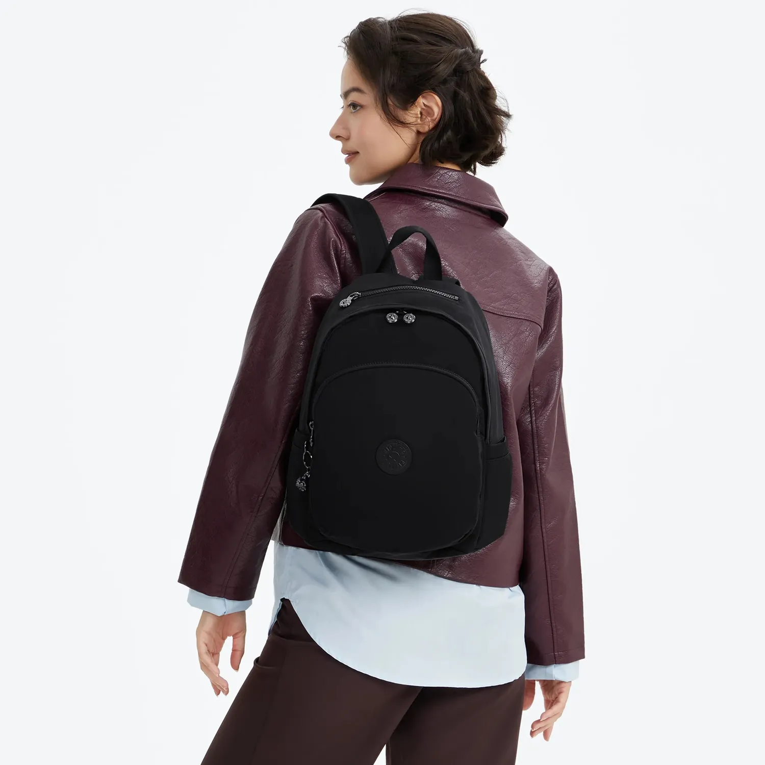 Kipling Delia rugzak Medium Infinite Black werk dames