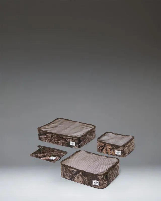 Herschel Realtree Kyoto packing cubes Camo set