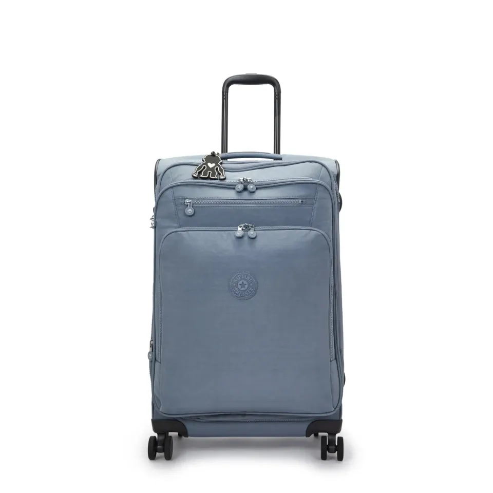 Kipling New Youri Spin M koffer Medium Blue Stone 4 wielen