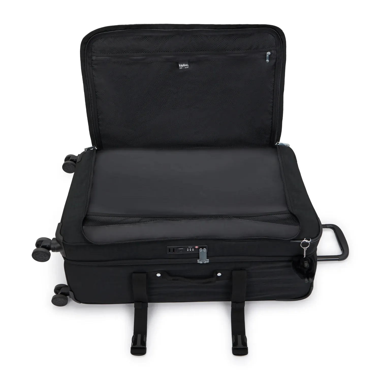 Kipling Spontaneous L koffer Black Noir groot TSA-slot
