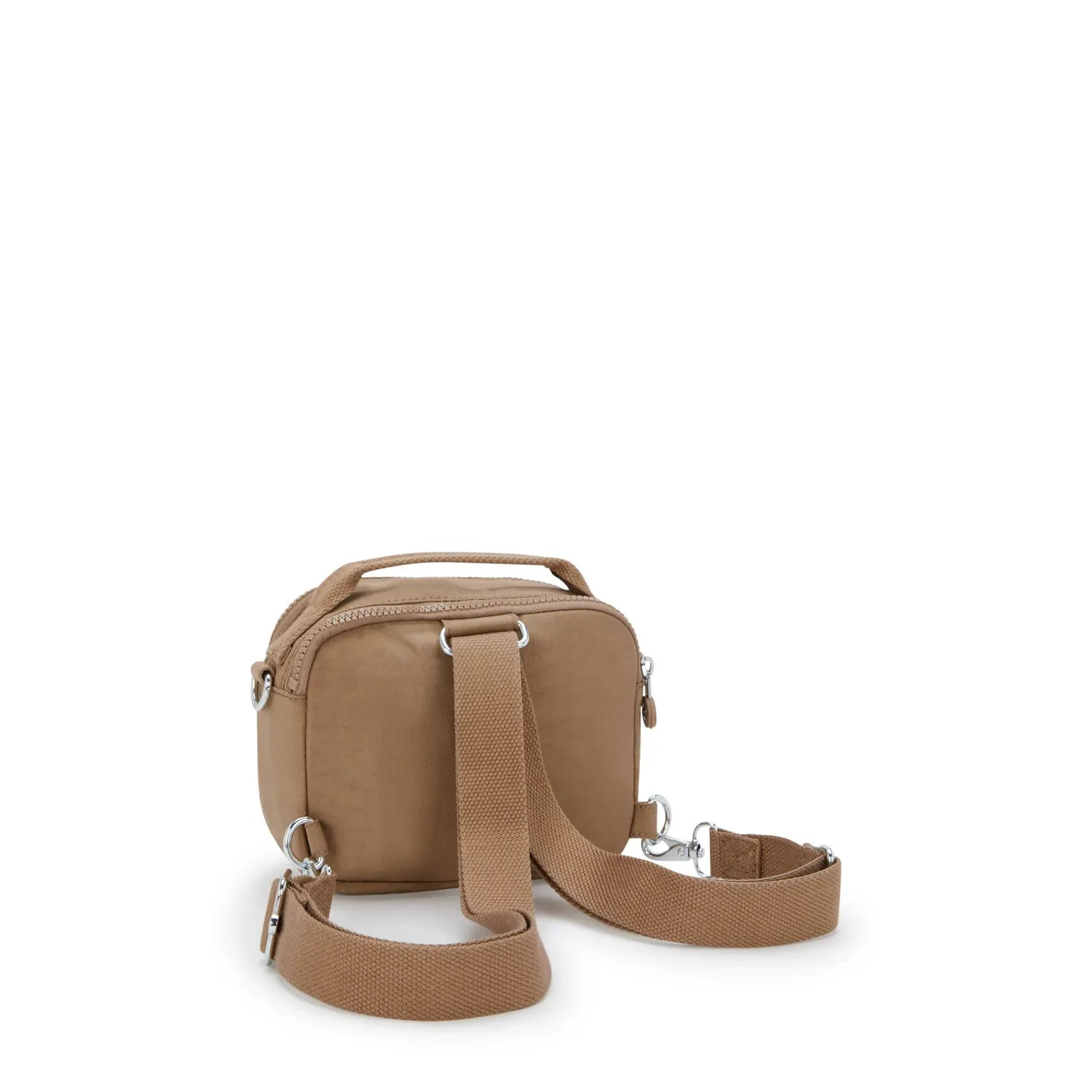 Kipling Cahir crossbody klein Early Tan met voorvak