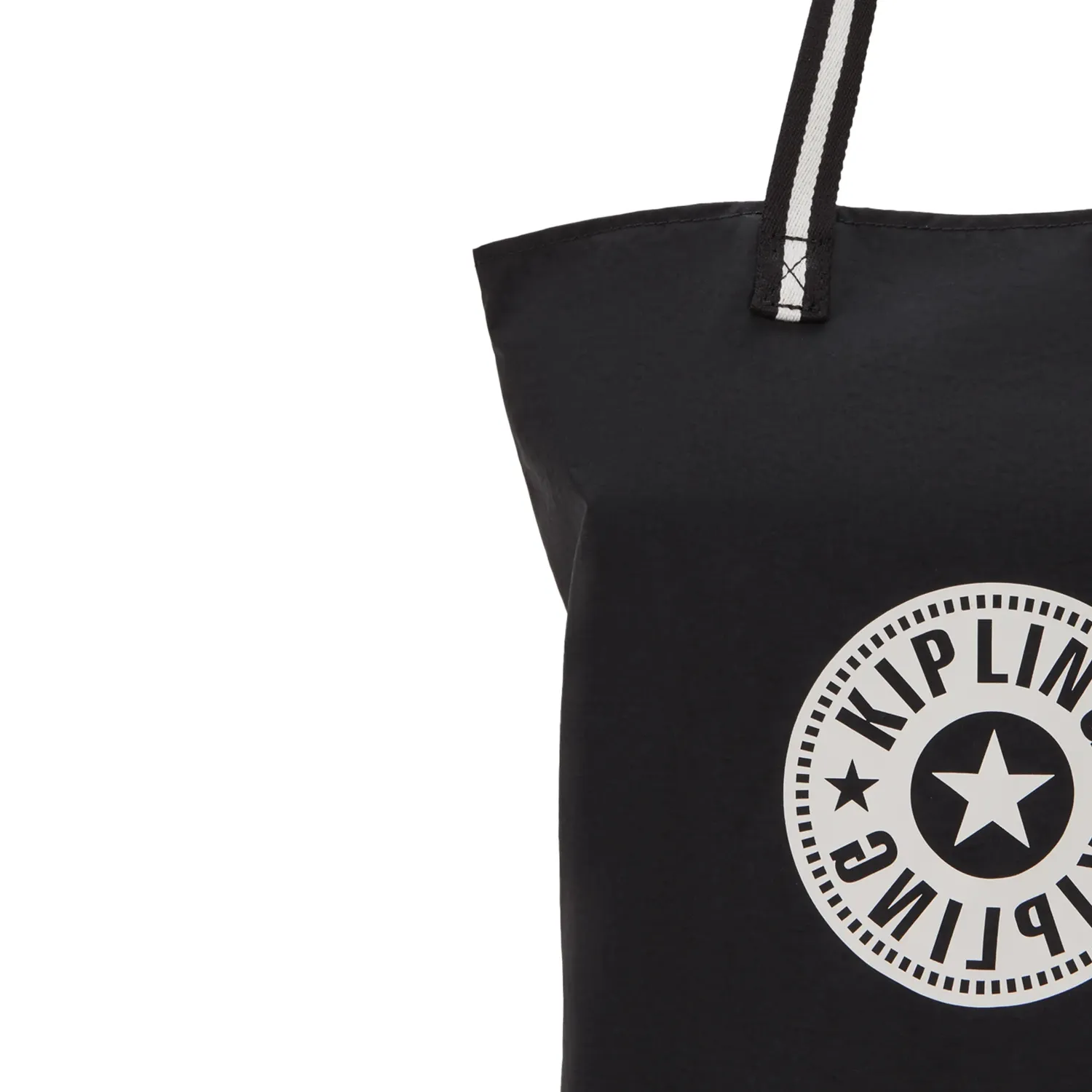 Kipling Hip Hurray 6 shopper Black White Hip opvouwbaar
