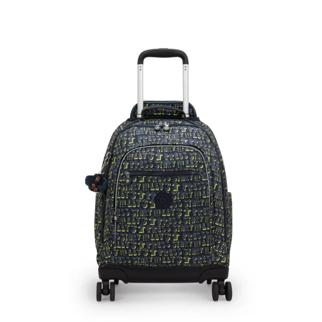 Kipling New Zea rugzak met wielen Lets Play Print Groot draagcomfort