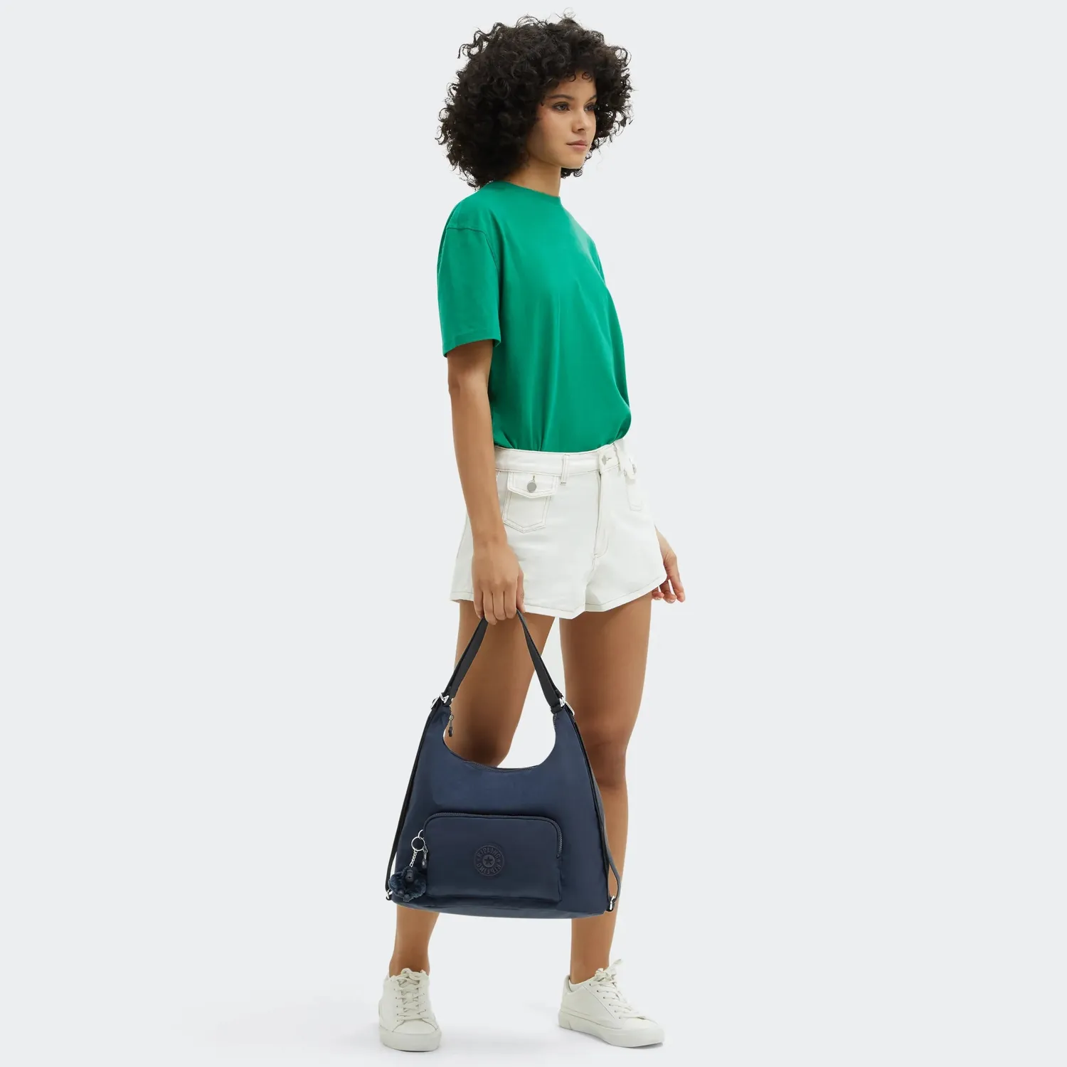 Kipling Yenna schoudertas Blue Bleu 2 Medium verstelbaar