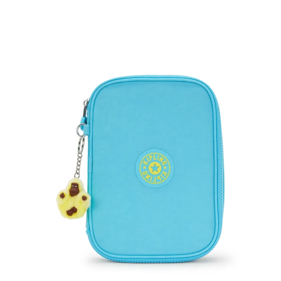 Kipling 100 Pens pennenzak Splash Blue groot nylon
