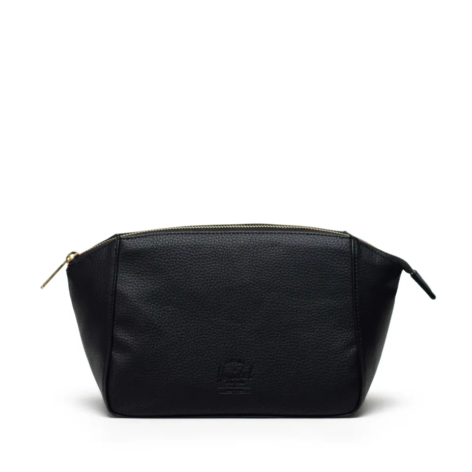 Herschel Milan toilettas Black vegan leer