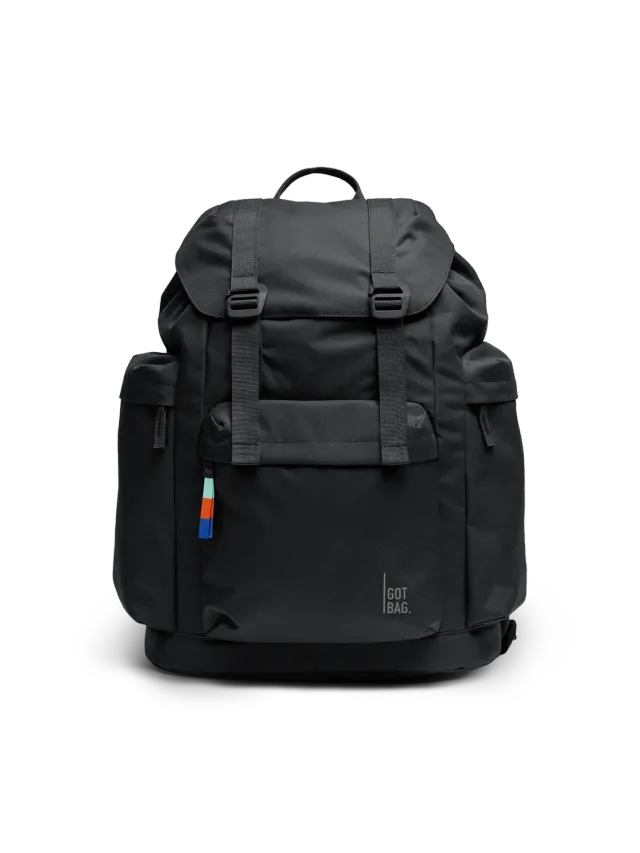 Got Bag Flap Pack Large rugzak black 16 inch laptop