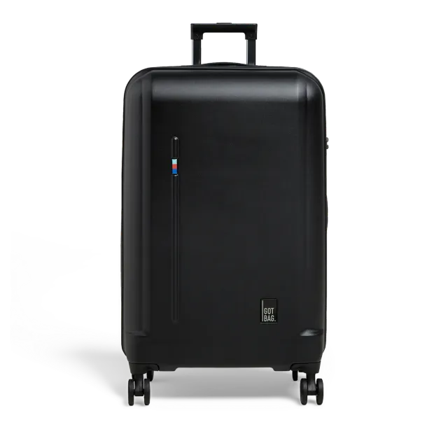 Got Bag Re:shell Checked koffer black polycarbonaat