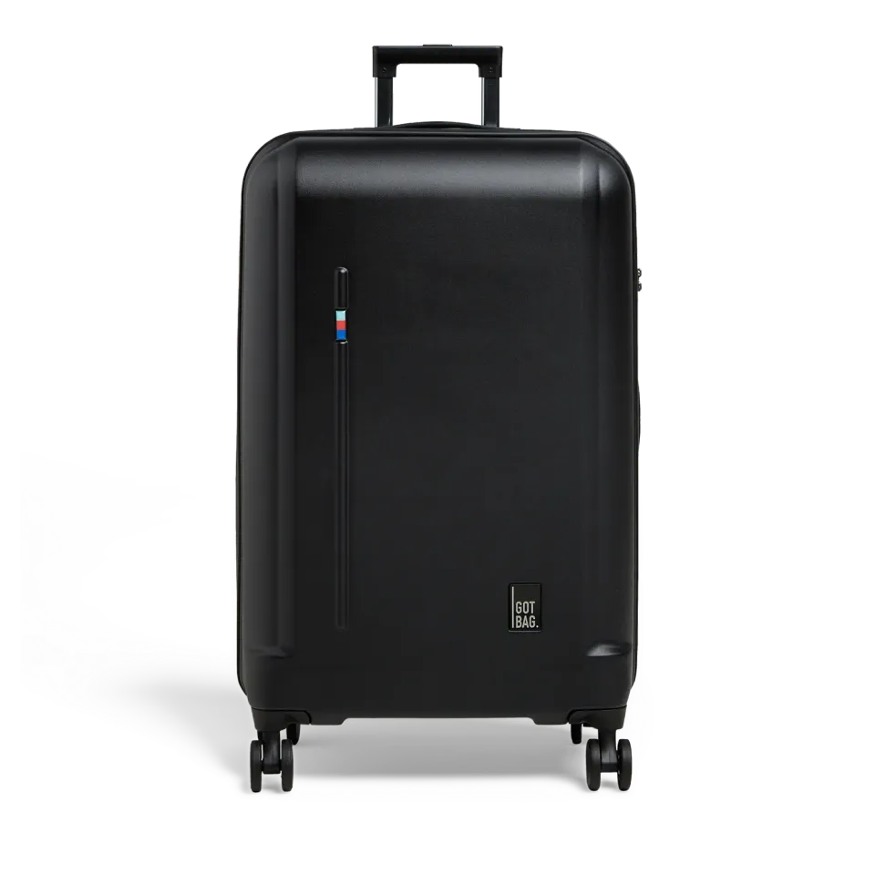Got Bag Re:shell Checked koffer black polycarbonaat