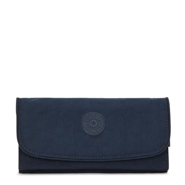 Kipling Money Land portemonnee Groot Blue Bleu 2 RFID