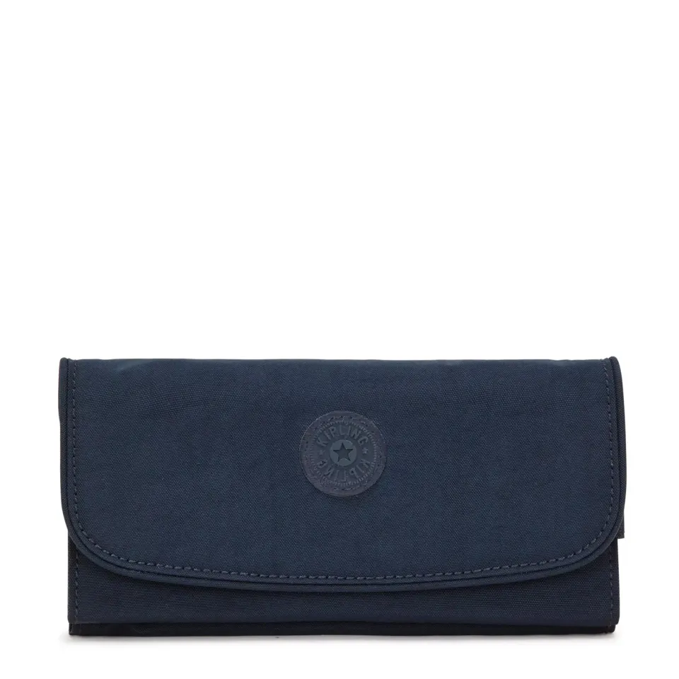 Kipling Money Land portemonnee Groot Blue Bleu 2 RFID