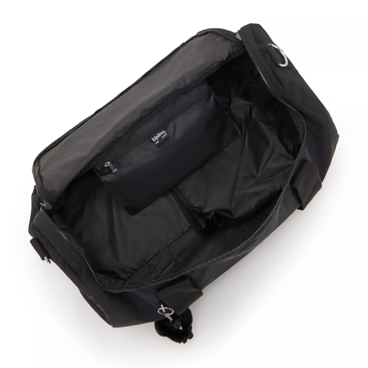 Kipling Argus S weekendtas Klein Black Noir schoenvak