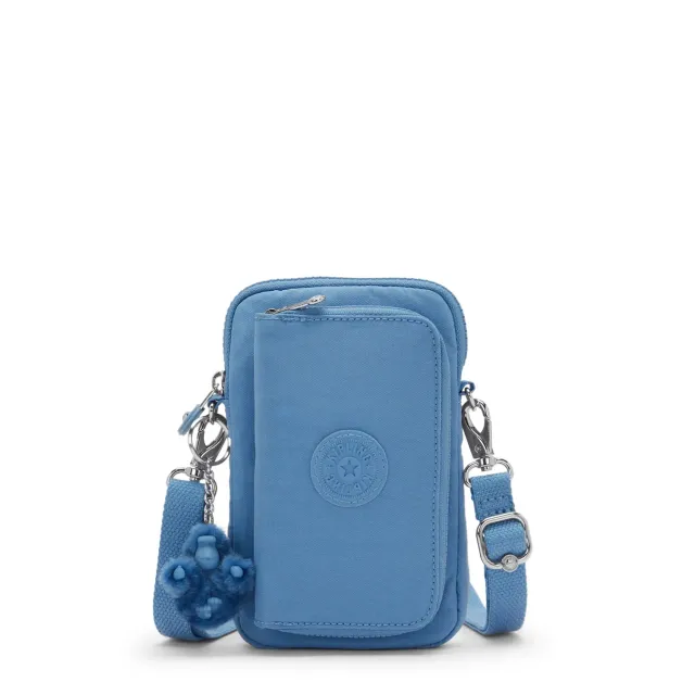 Kipling Telmo portemonnee Vintage Blue klein met riem