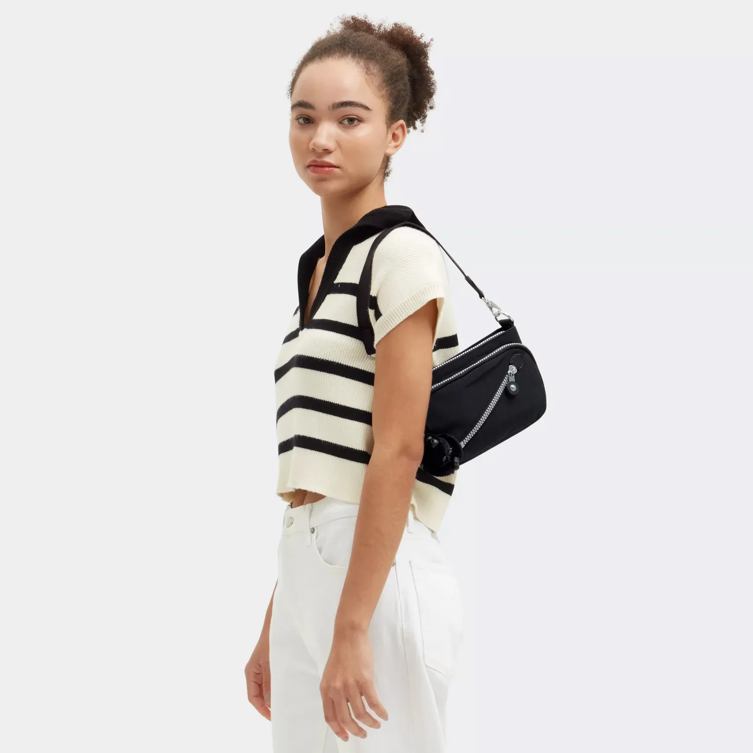 Kipling New Milos schoudertas Rapid Black klein