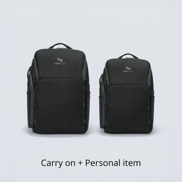 Zeeksack The Cabin 25L + Underseat 15L Rugzakset handbagage