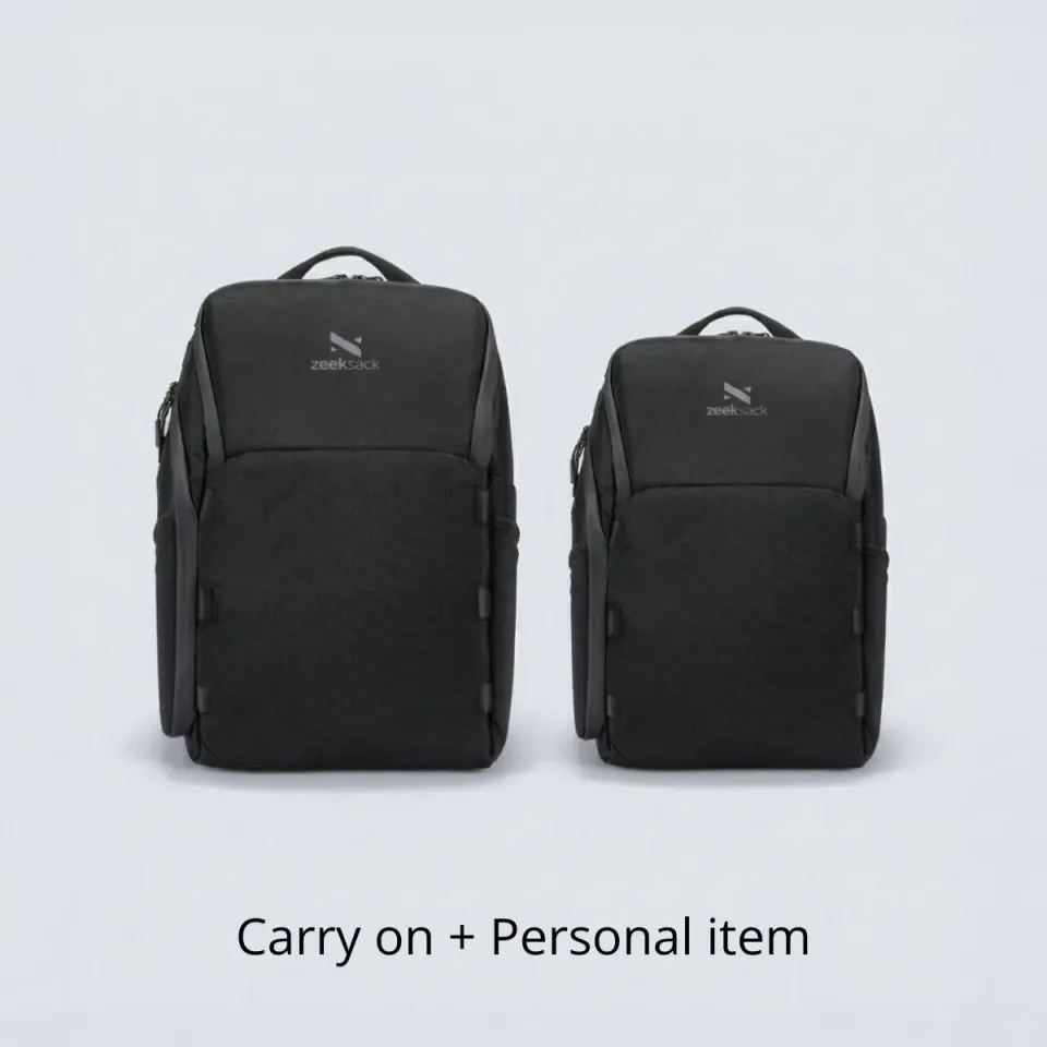 Zeeksack The Cabin 25L + Underseat 15L Rugzakset handbagage