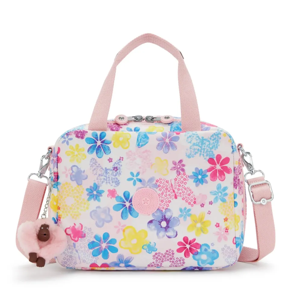 Kipling Miyo lunchtas Flower Stamp groot geisoleerd
