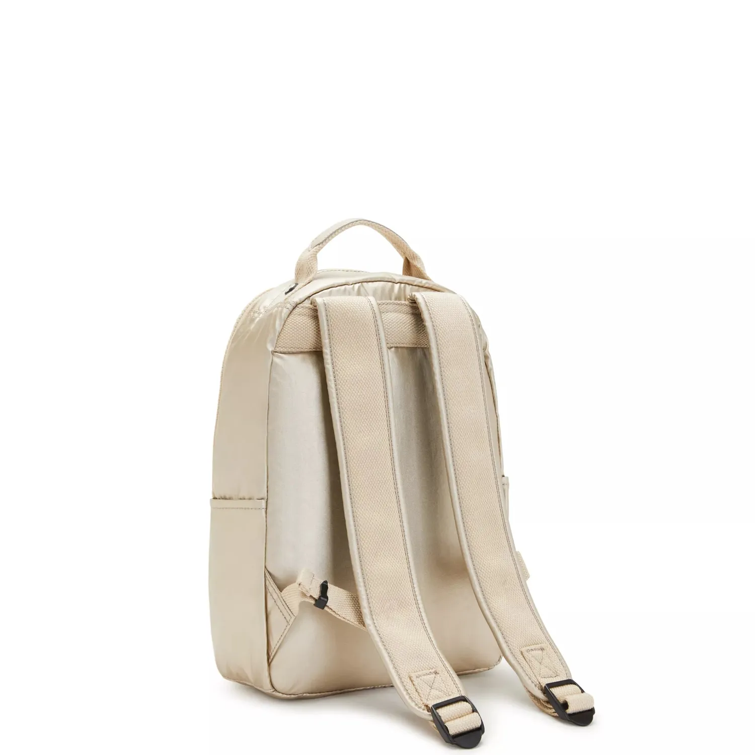 Kipling Seoul S kleine rugzak Starry Gold Metallic met 11 inch vak