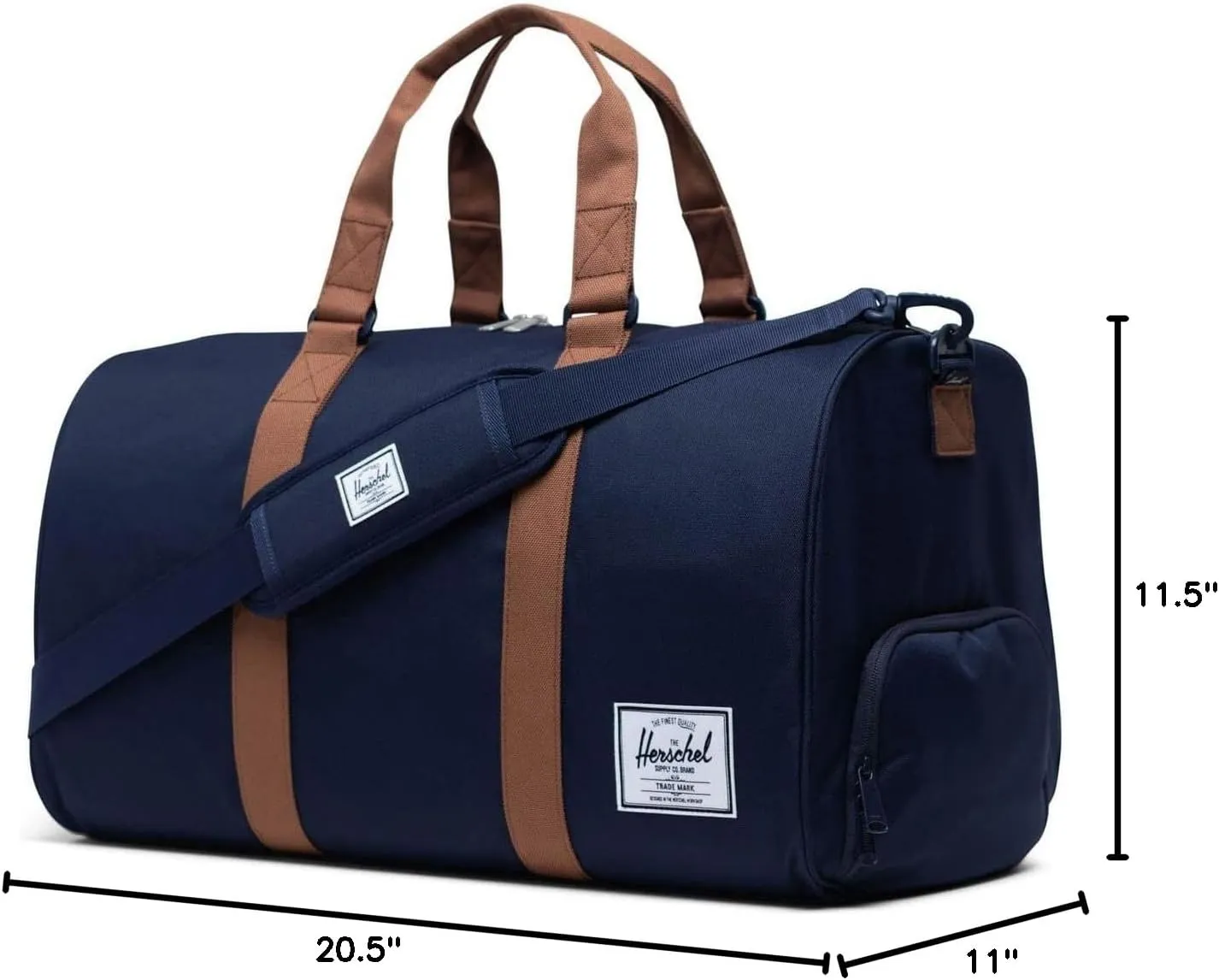 Herschel Novel Classic 42.5L reistas Raven Crosshatch groot