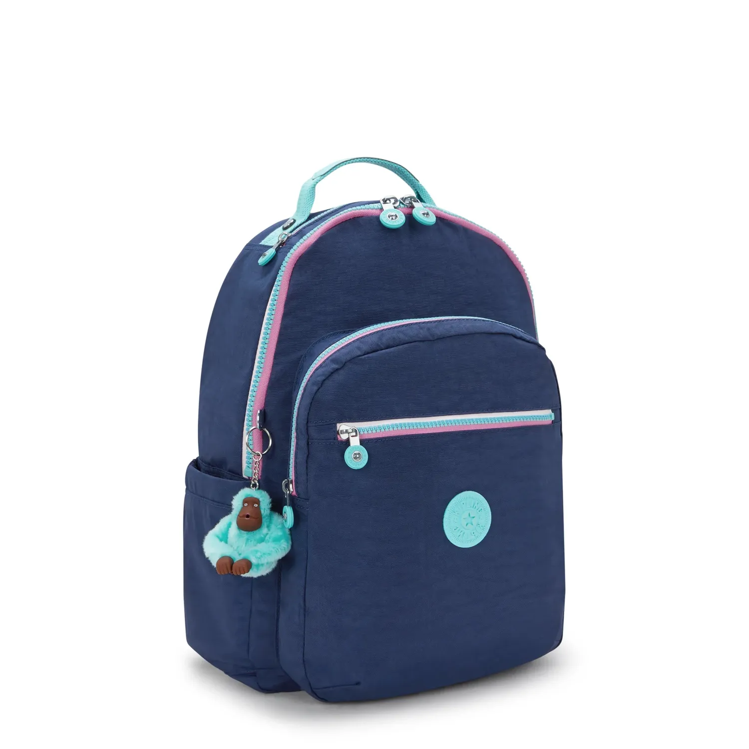 Kipling Seoul rugzak Groot Resort Navy 15 inch laptopvak