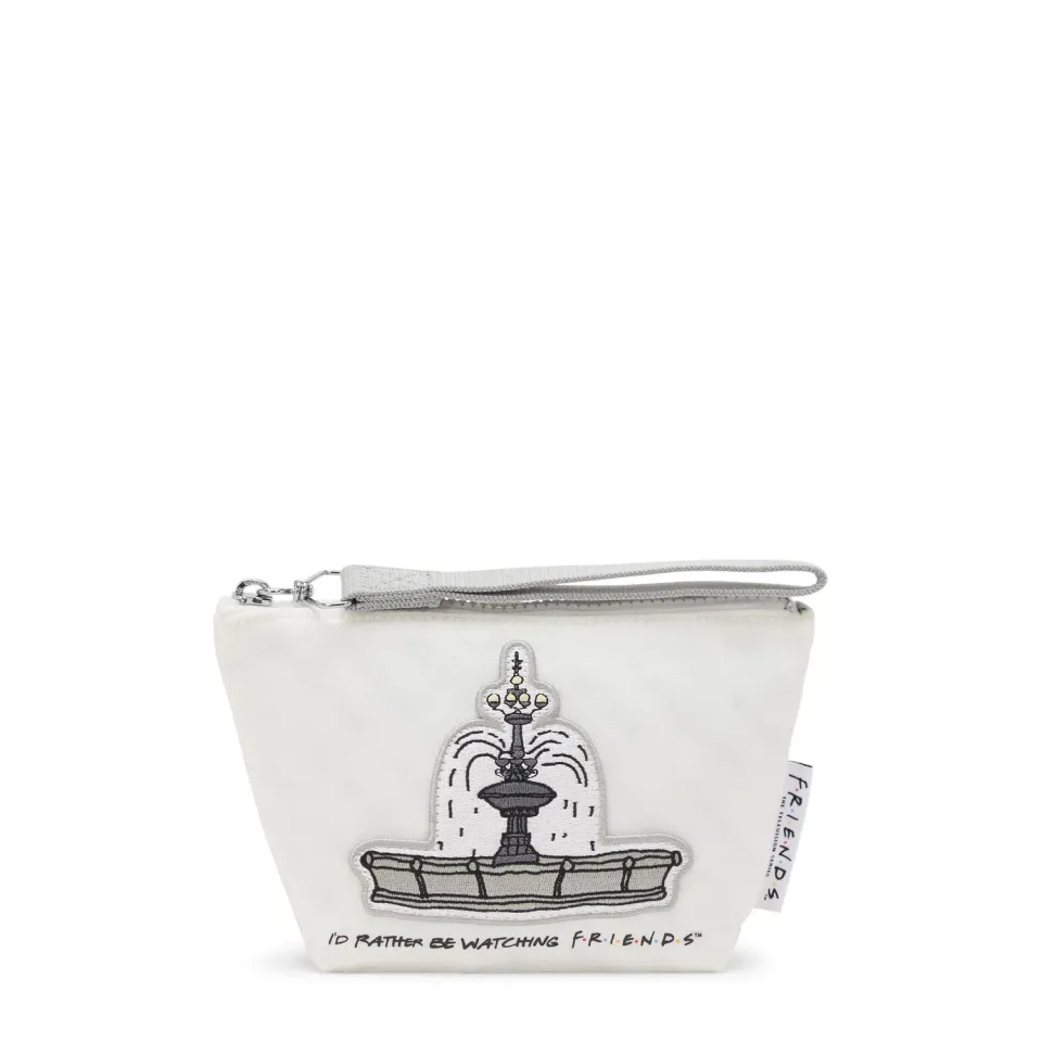 Kipling Naomi Pouch S etui Fountain White Klein Friends-print