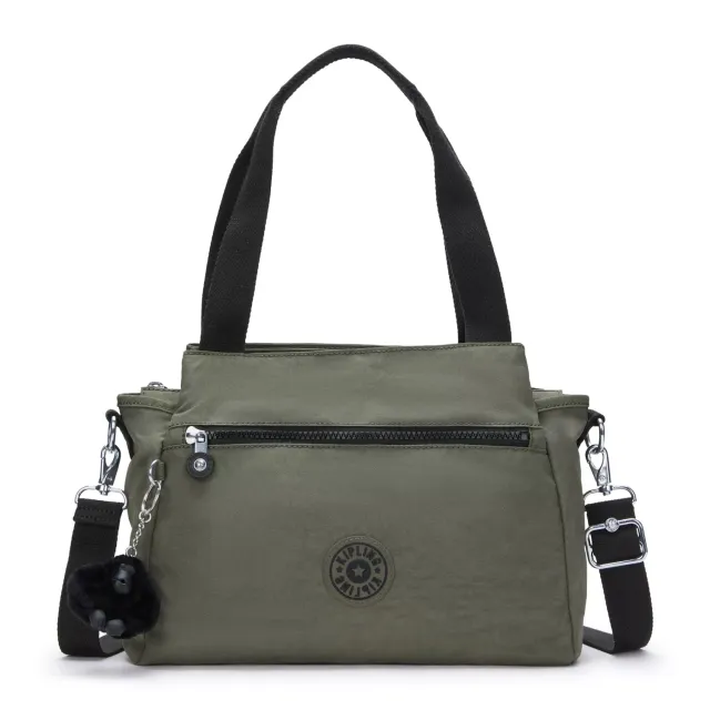 Kipling Elysia schoudertas Medium Green Moss handtas