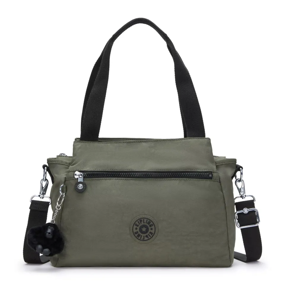 Kipling Elysia schoudertas Medium Green Moss handtas