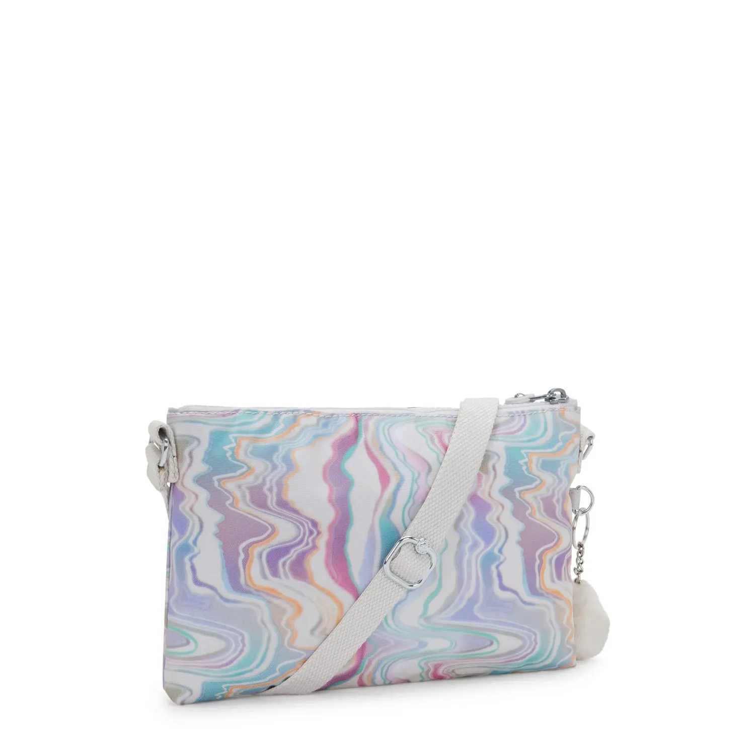 Kipling Mikaela schoudertas klein Tidal Dreams blauw