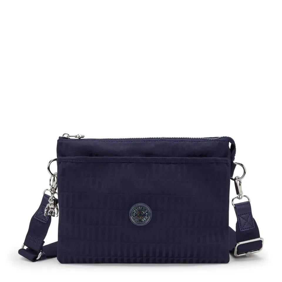 Kipling Riri L schoudertas Night Tile Jacquard medium met ritsvak