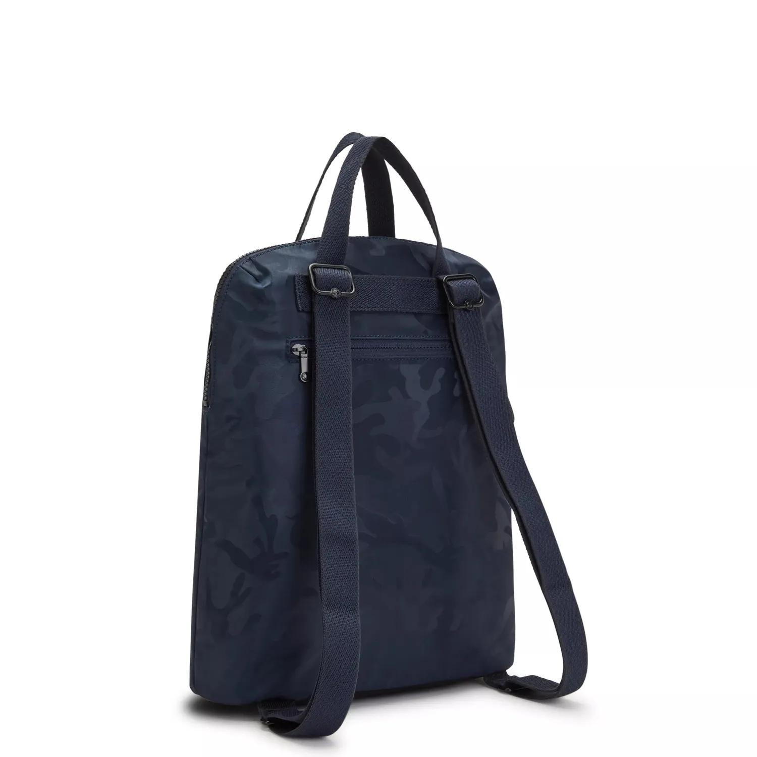 Kipling Kazuki rugzak Medium Satin Camouflage Blue laptop