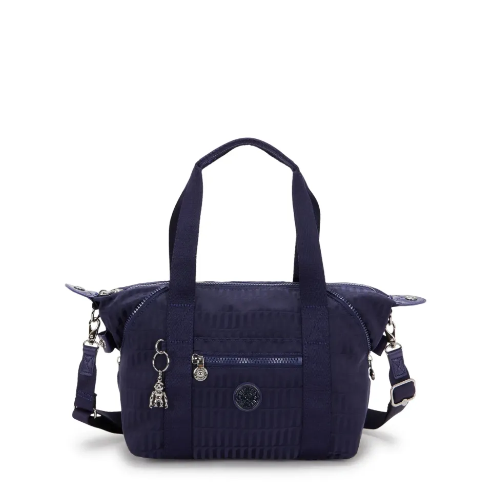Kipling Art Mini schoudertas Night Tile Jacquard klein