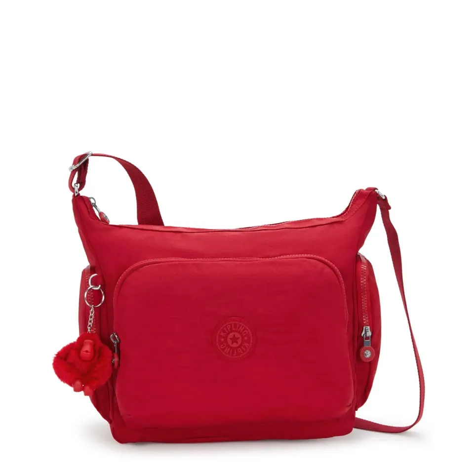 Kipling Gabb crossbodytas Groot Ruby Red lichtgewicht