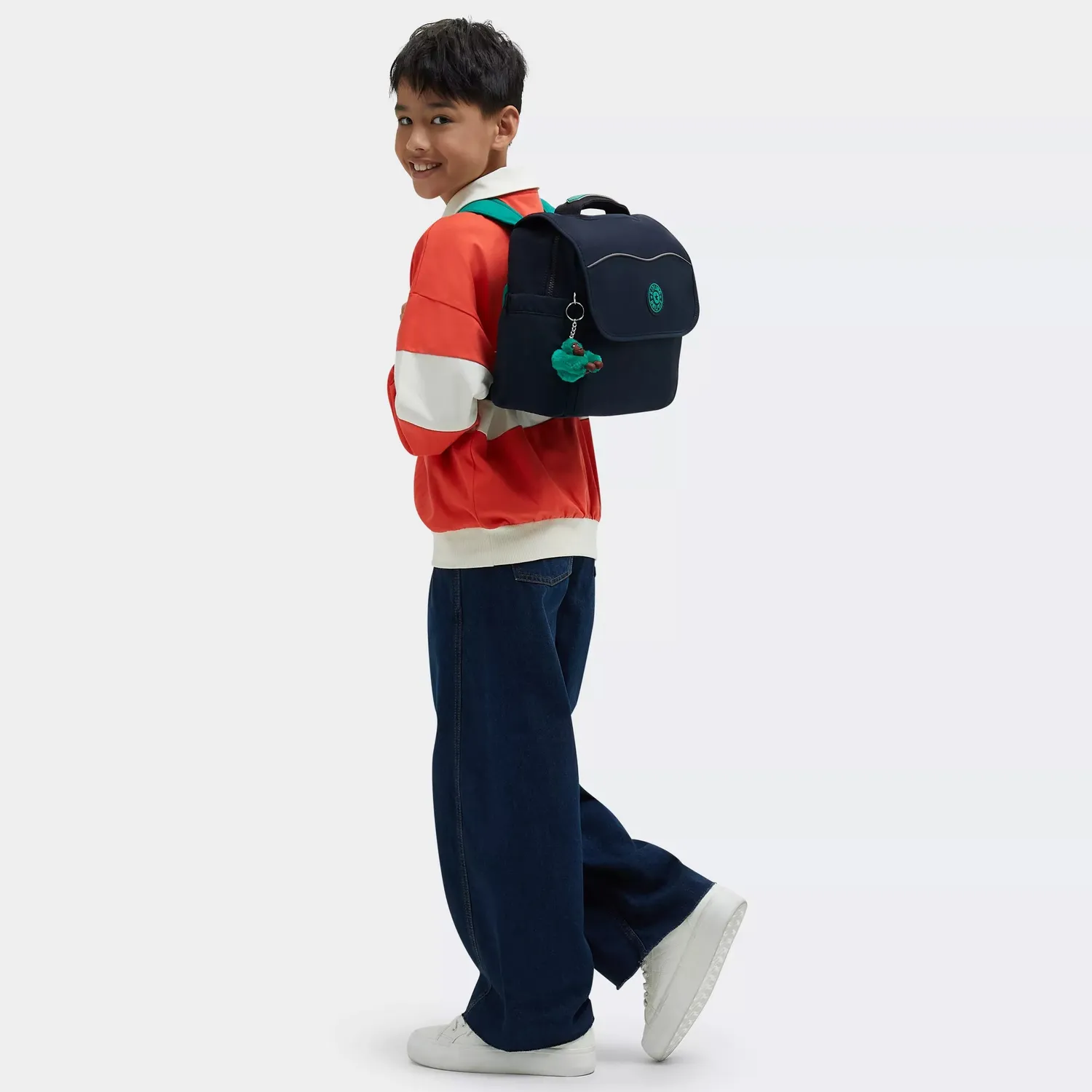 Kipling Codie S rugzak Klein Aqua Blossom schooltas