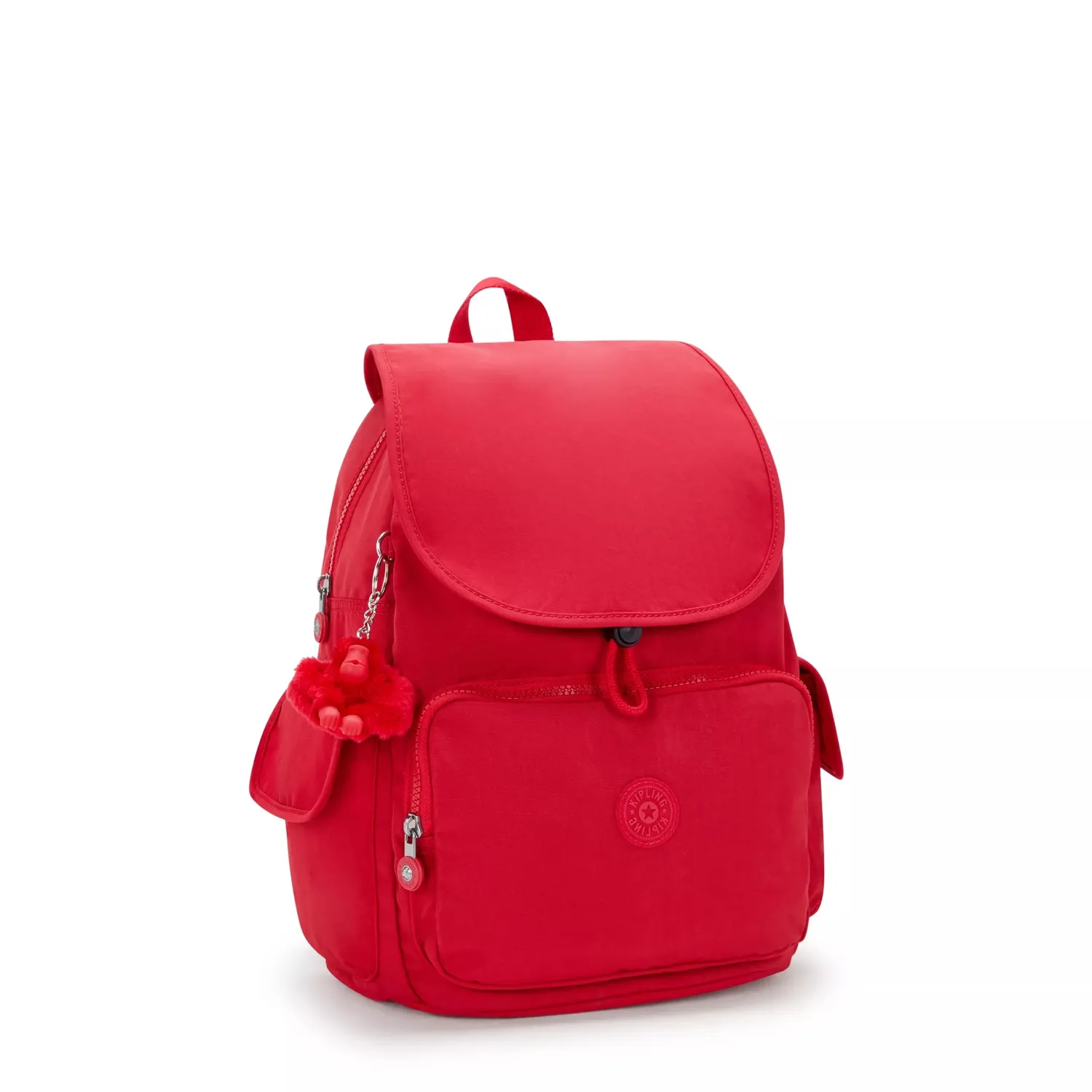 Kipling City Pack rugzak Red Rouge medium met veel vakken
