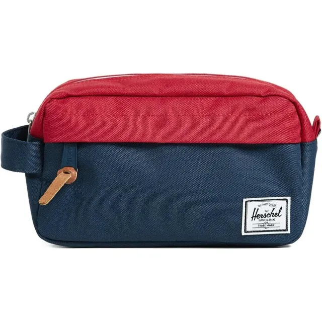 Herschel Chapter toilettas navy/red met ritsvakken