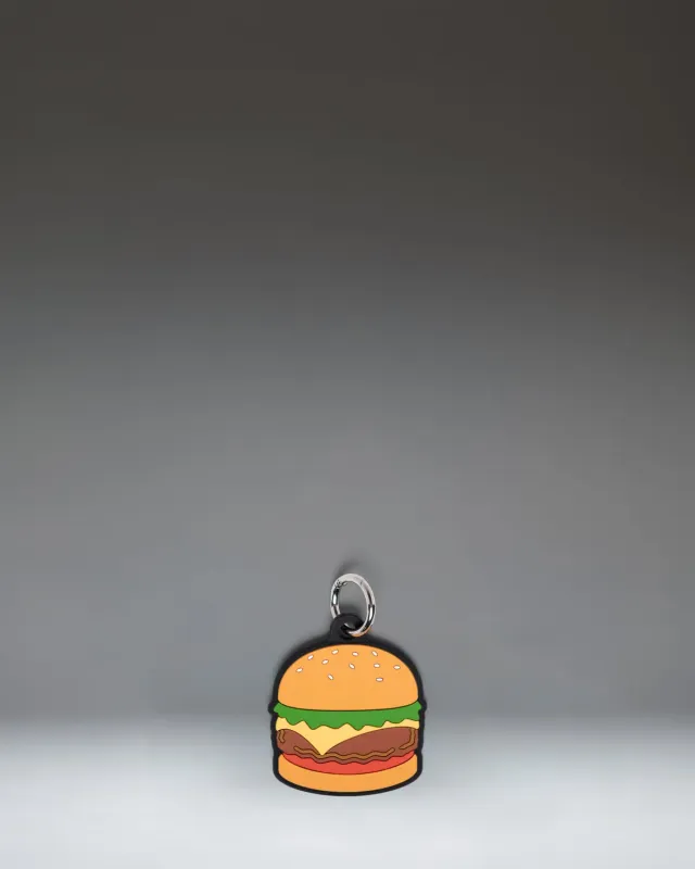 Herschel Burger Bag Charm tasbedel cheeseburger silicone