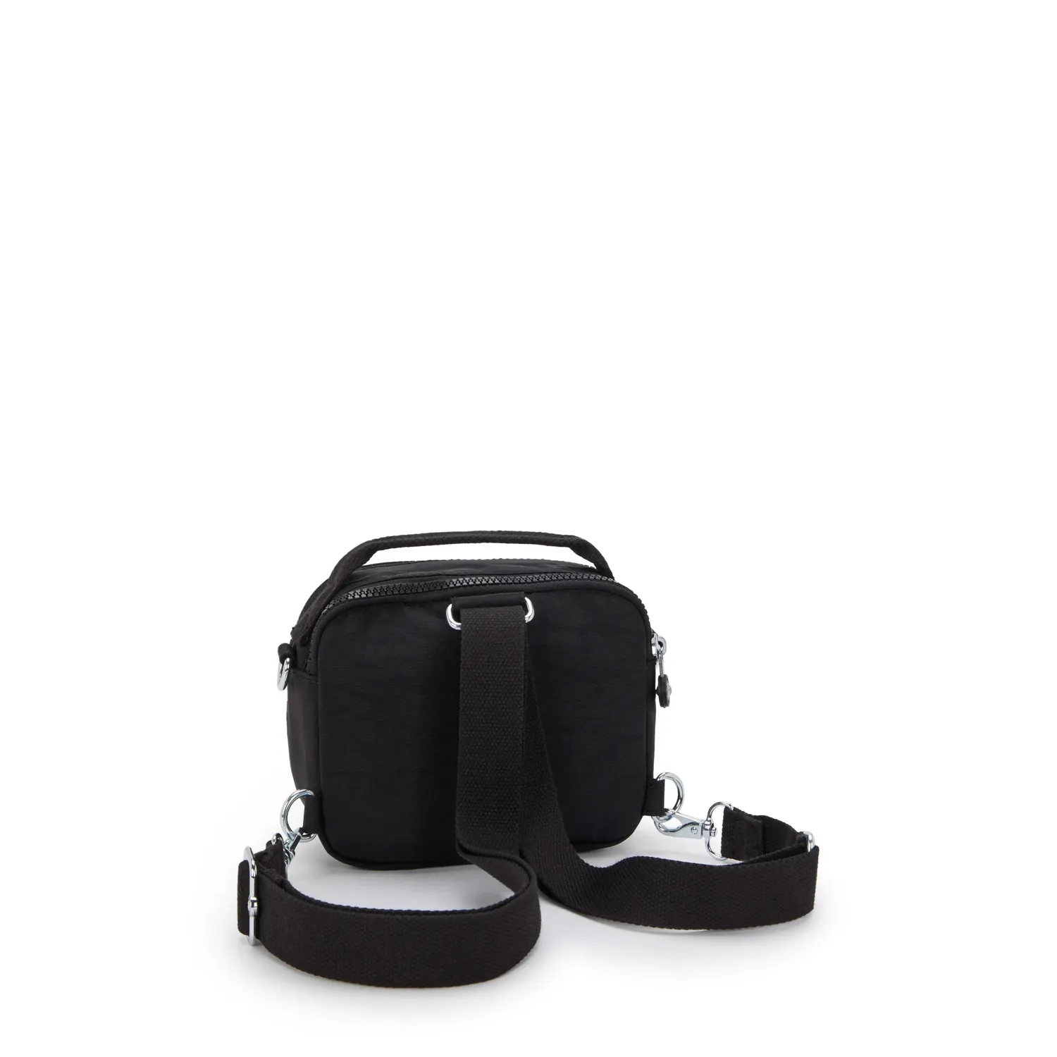 Kipling Cahir crossbody Black Noir klein met ritsvakken