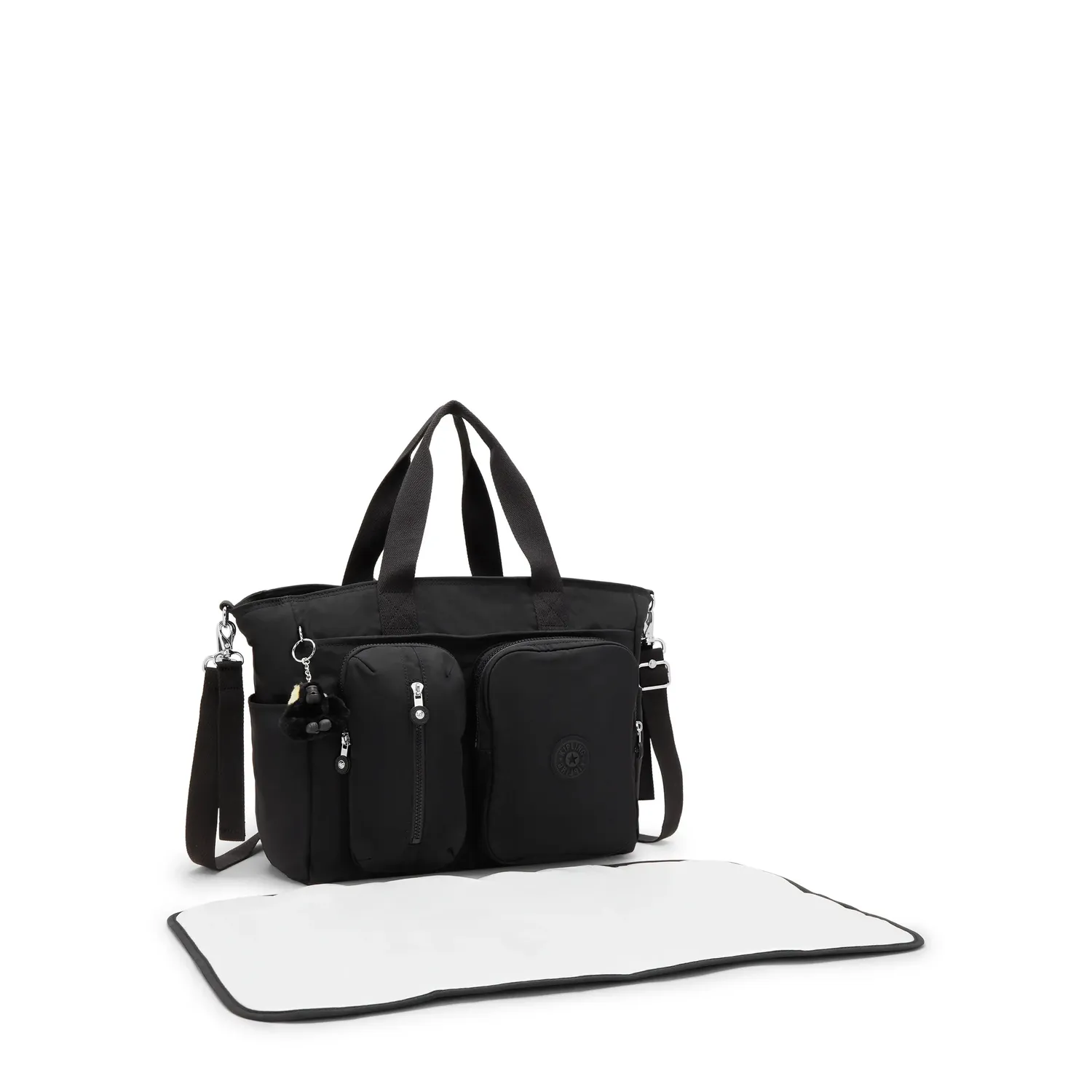 Kipling Babygear luiertas Tiny Black Noir medium met matje
