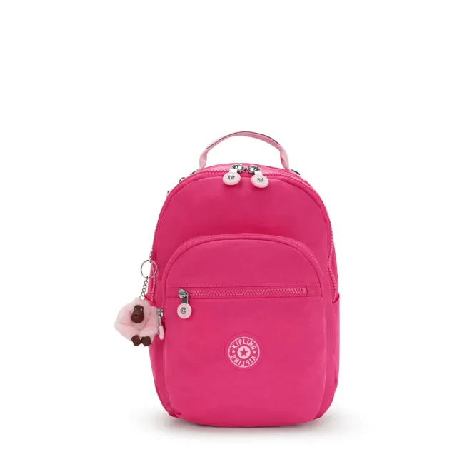 Kipling Seoul S rugzak Klein Intense Rose 11 inch tabletvak