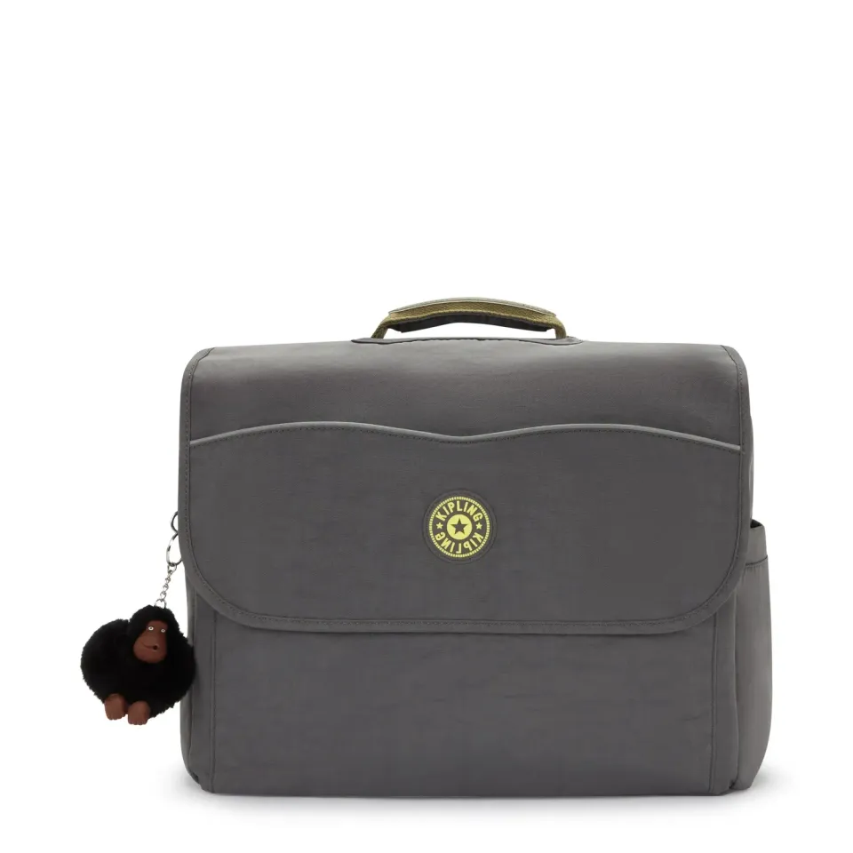 Kipling Codie M rugzak Back to Grey medium A4 flessen