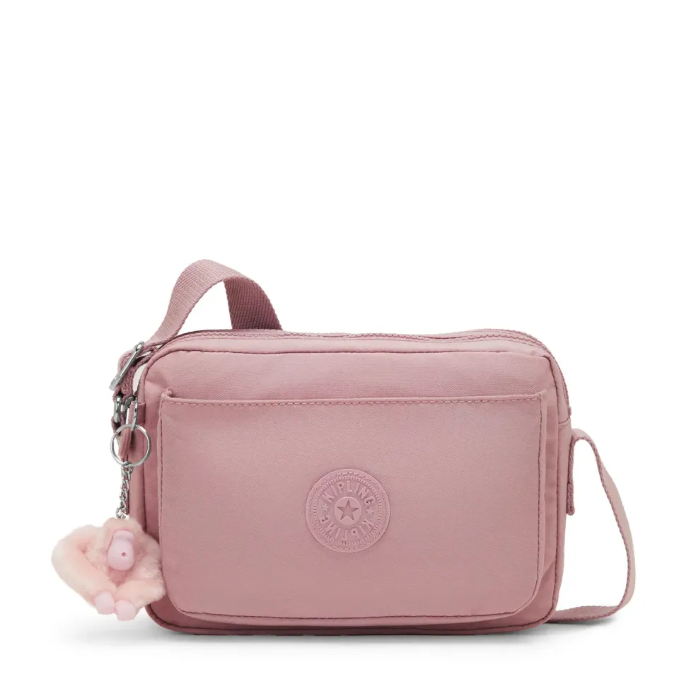 Kipling Abanu M schoudertasje Smoky Blush met binnenvak
