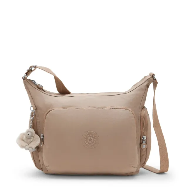 Kipling Gabb crossbodytas Groot Tan Beige zandkleur