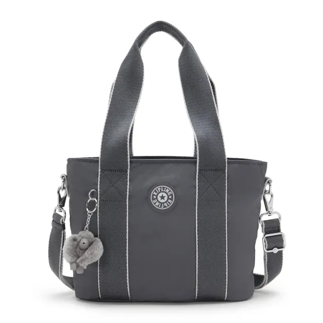 Kipling Minta M Up draagtas Moonlit Grey Medium schouderband