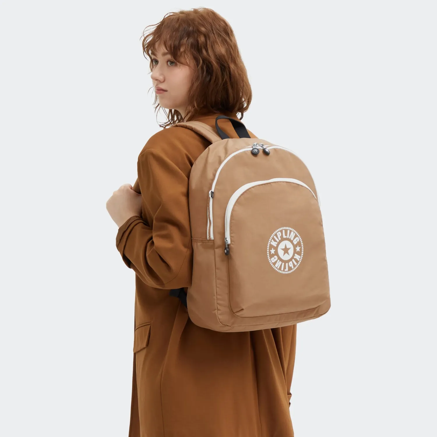 Kipling Curtis L rugzak Early Tan groot 15 inch