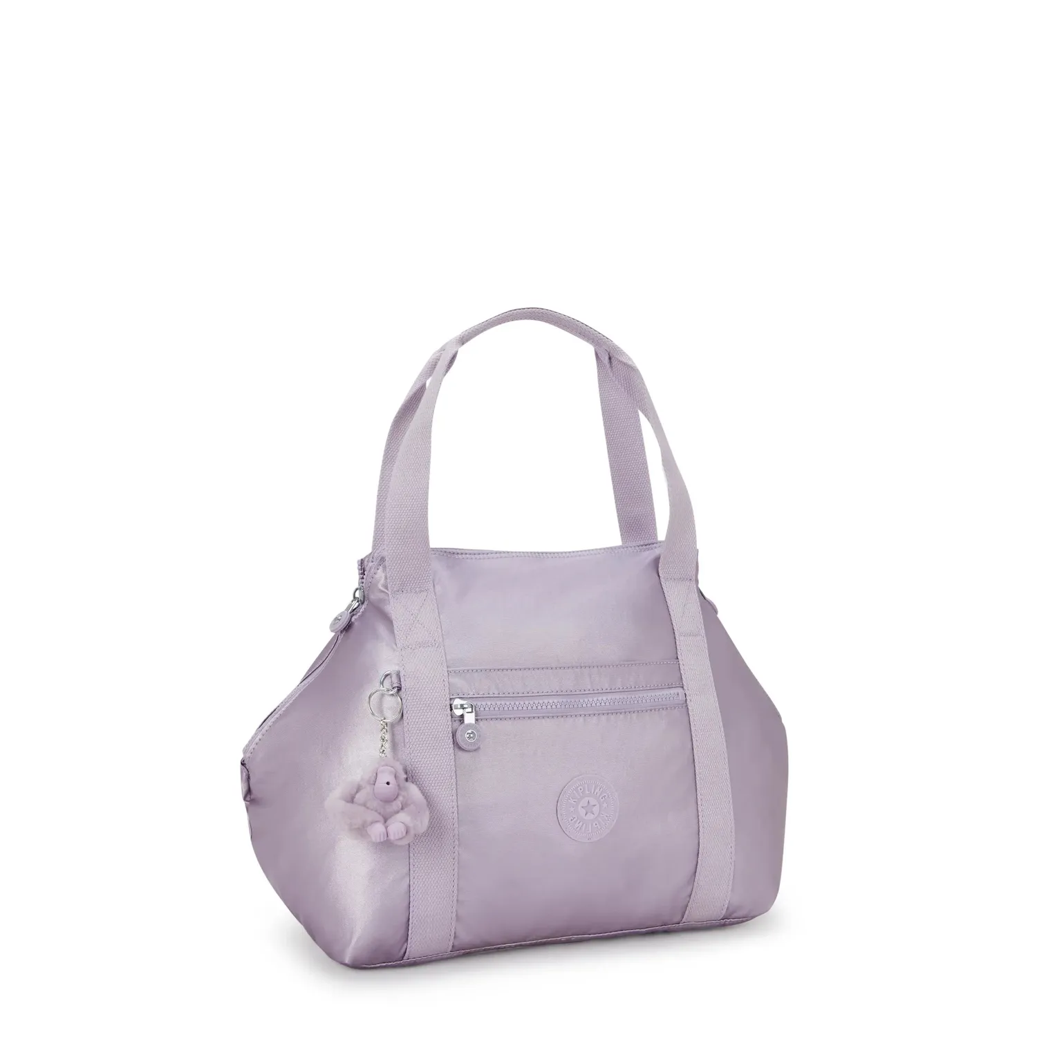 Kipling Art schoudertas Medium Lilac Moon Metallic glans