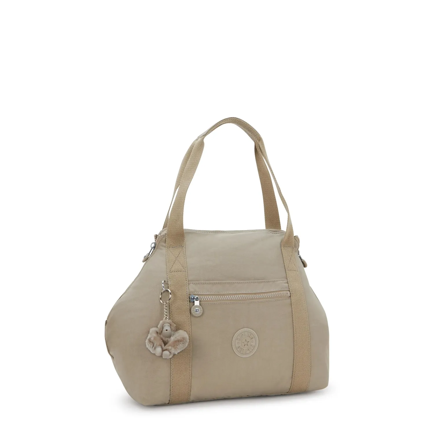 Kipling Art schoudertas medium soft taupe soepel