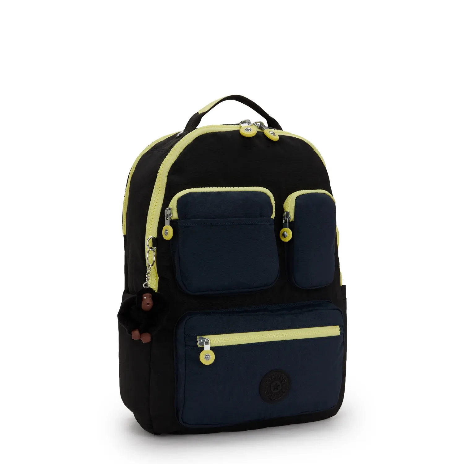 Kipling Seoul Lap Pocket rugzak Black Pocket Block 17"